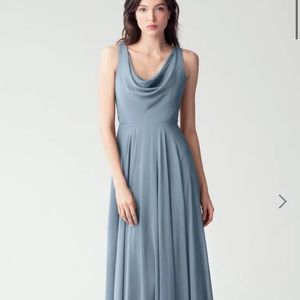Jenny Yoo Liana dress in color Bluebell